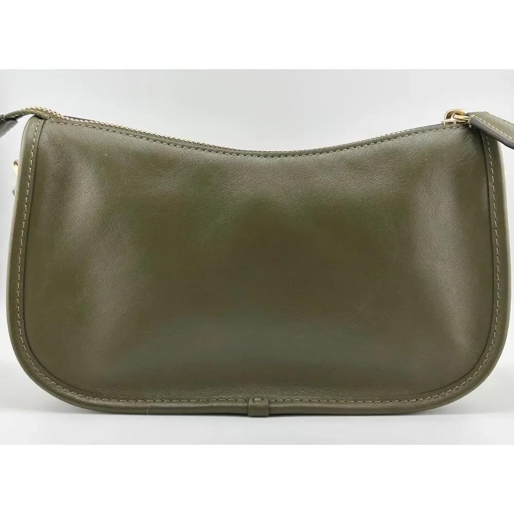 COACH - Waverly Leather Shoulder Bag; OLIVE (THREE STRAP OPTIONS!)